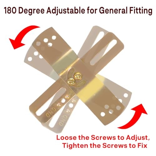 Light Fixture Mounting Brackets, Adjustable Mounting Plates for 4" J-Box,