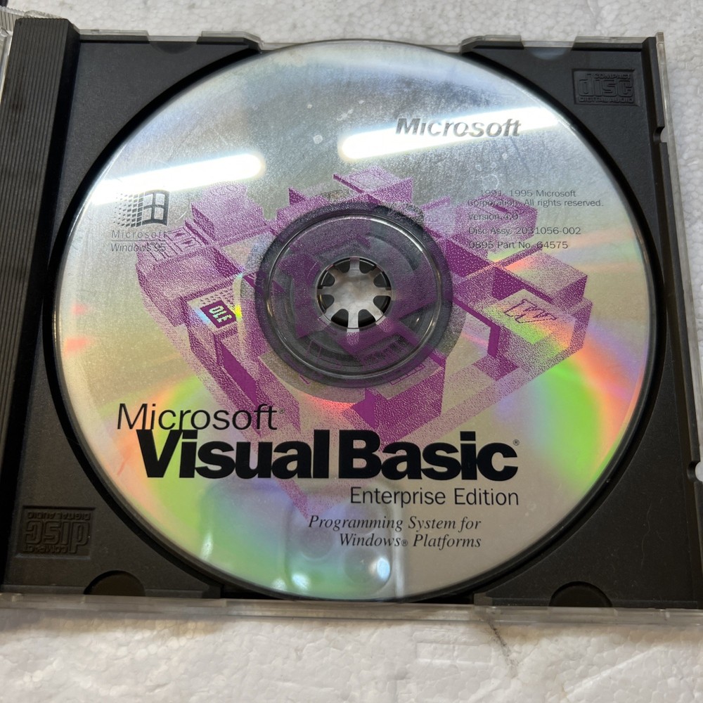 Microsoft Visual Basic Enterprise Edition Version 4 CD