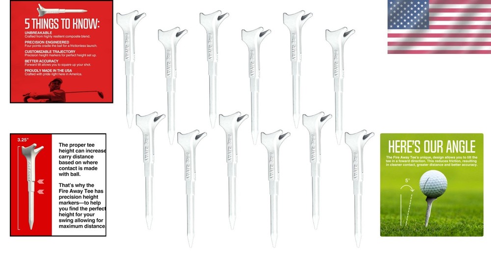 Indestructible Golf Tees with Precision Engineering