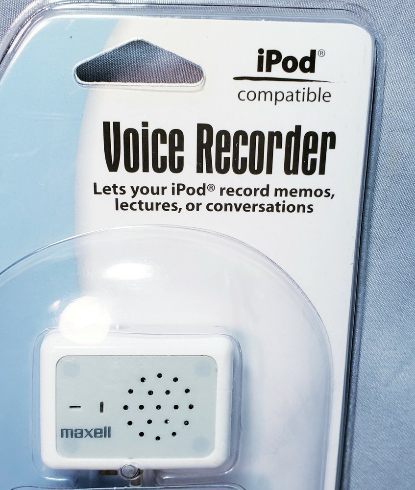 Maxell Voice Recorder iPod Record Memos New