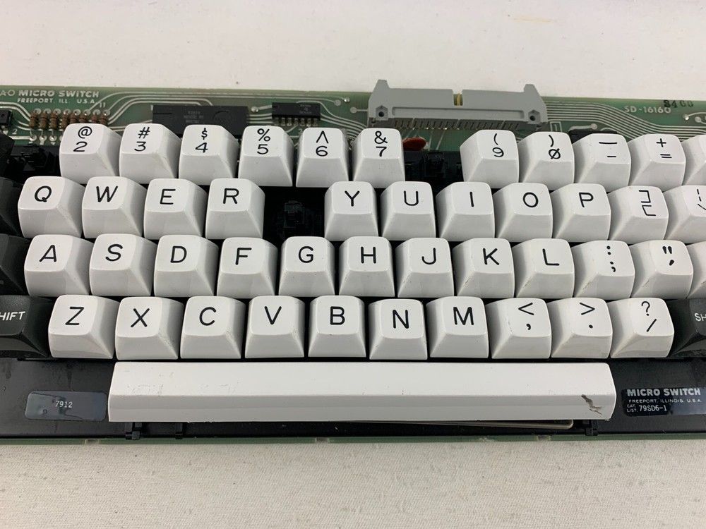 Vintage Micro Switch SD-16160/ 79SD6-1 Stepped Hall Effect Keyboard Incomplete