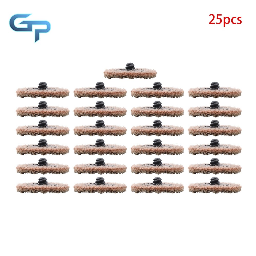 25 Pack 2 Inch Surface Conditioning Quick Change Discs Coarse Prep Pad Discs