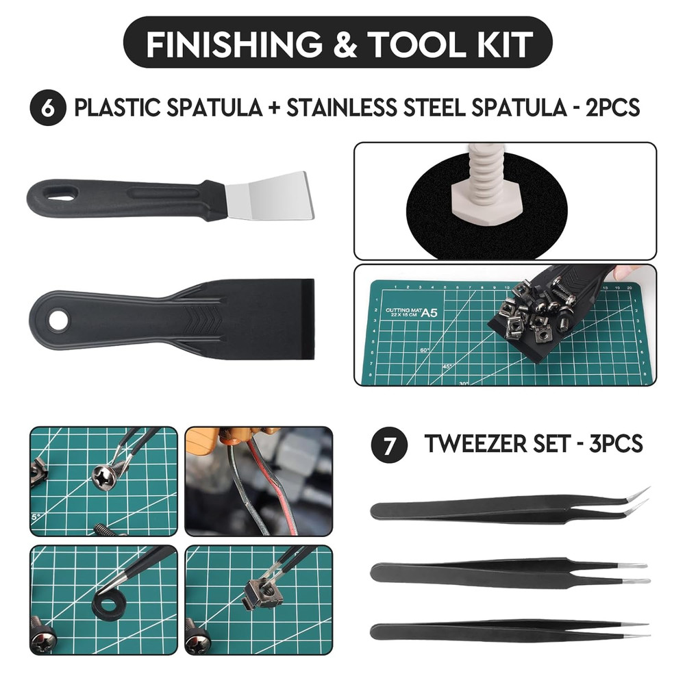 3D Printer Tools Kit Essential, 3D Printing Tools Kit, 3D Printer Accessories wi