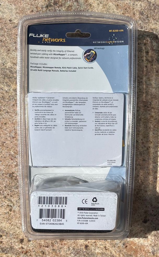 Fluke Network MicroMapper MT-8200-49A Wiremap Checker :Brand New