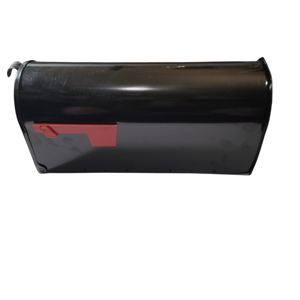 Architectural Mailboxes Elite Black Medium Steel Post Mount Mailbox Model E1100B