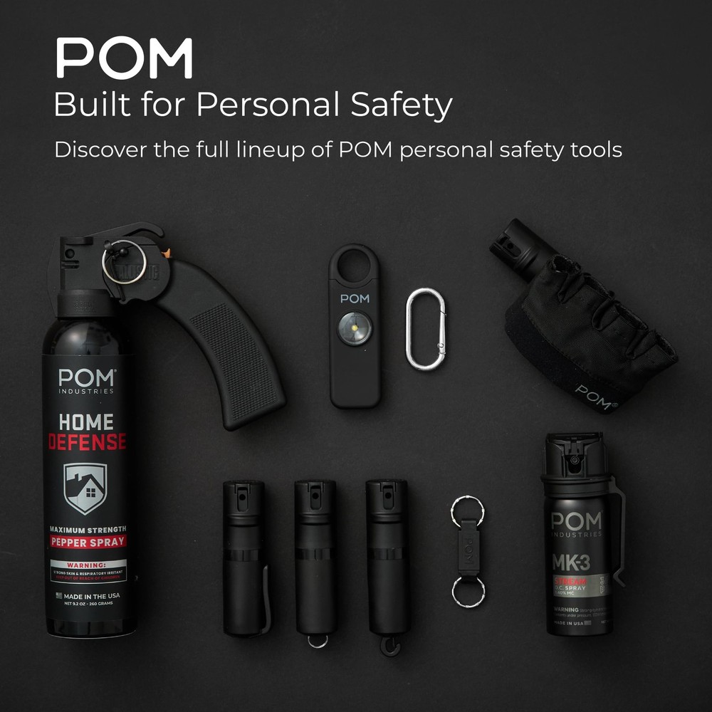 Pepper Spray Combo Pack Clip & Keychain - Maximum Strength OC Spray Self Defe...