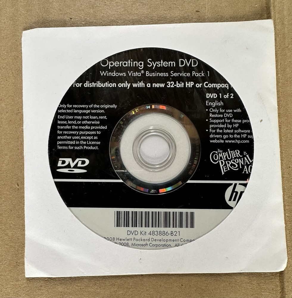 20 DISC LOT HP Restore Plus MICROSOFT WINDOWS Operating System INSTALLATION DVDs
