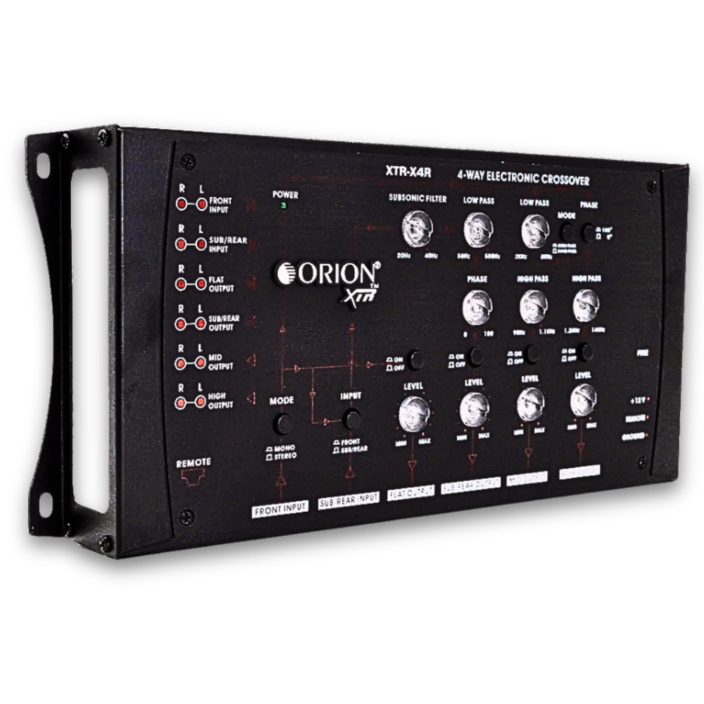 Orion 4-Way Active Crossover with Subwoofer Control Knobs - XTR-X4R Processor