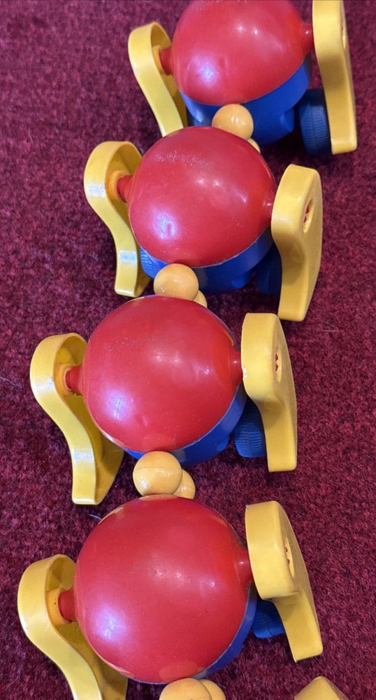 Vintage Kiddicraft Caterpillar Pull Toy Clatterpillar Pull Along