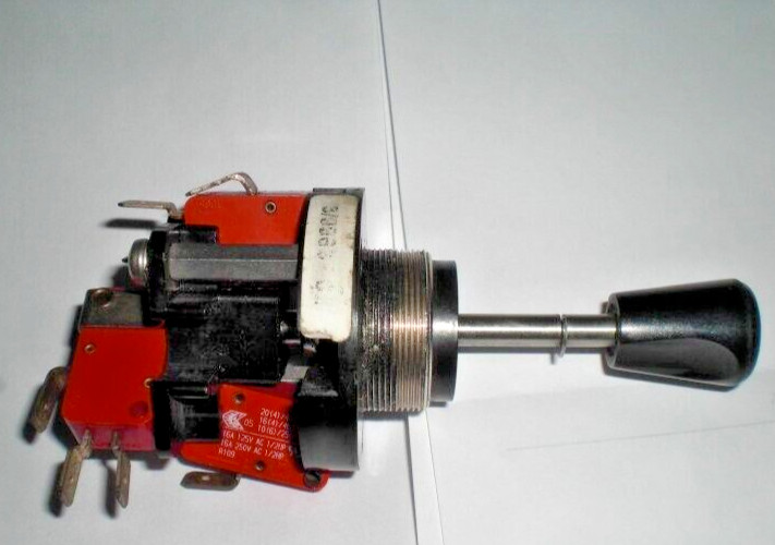 Joystick control switch single lever command device 2 + 1 radio x 16A Euchner cross tilt
