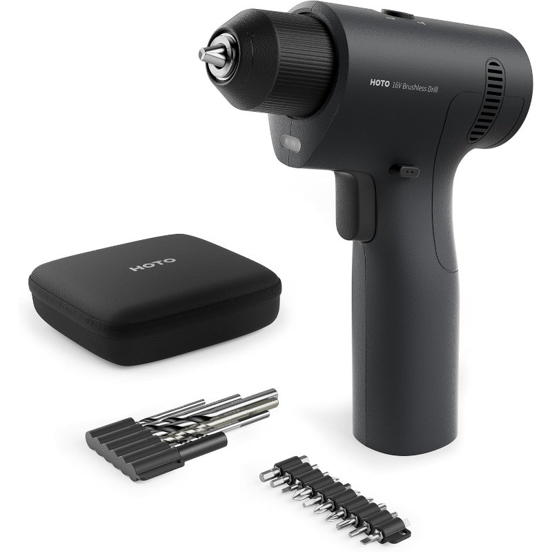 16V Brushless Power Drill, 50 N·m High Torque with Smart Display