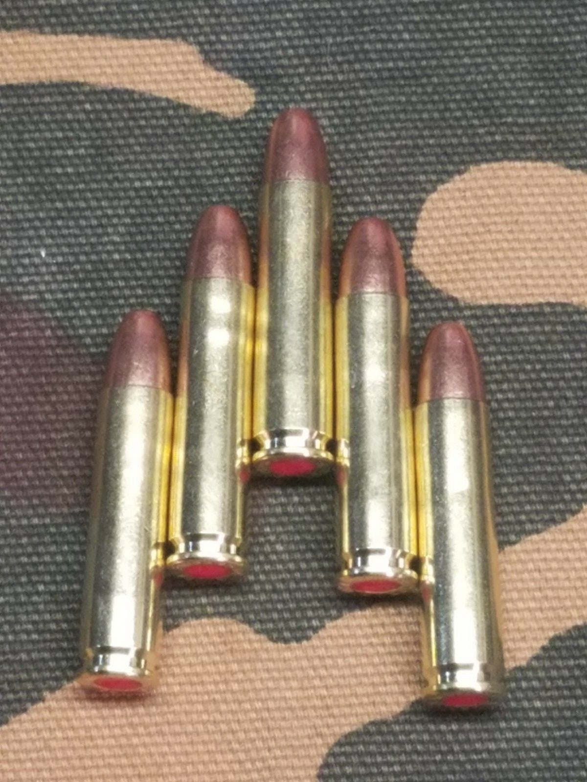 30 CARBINE SNAP CAPS SET OF 5 (Safety Red)