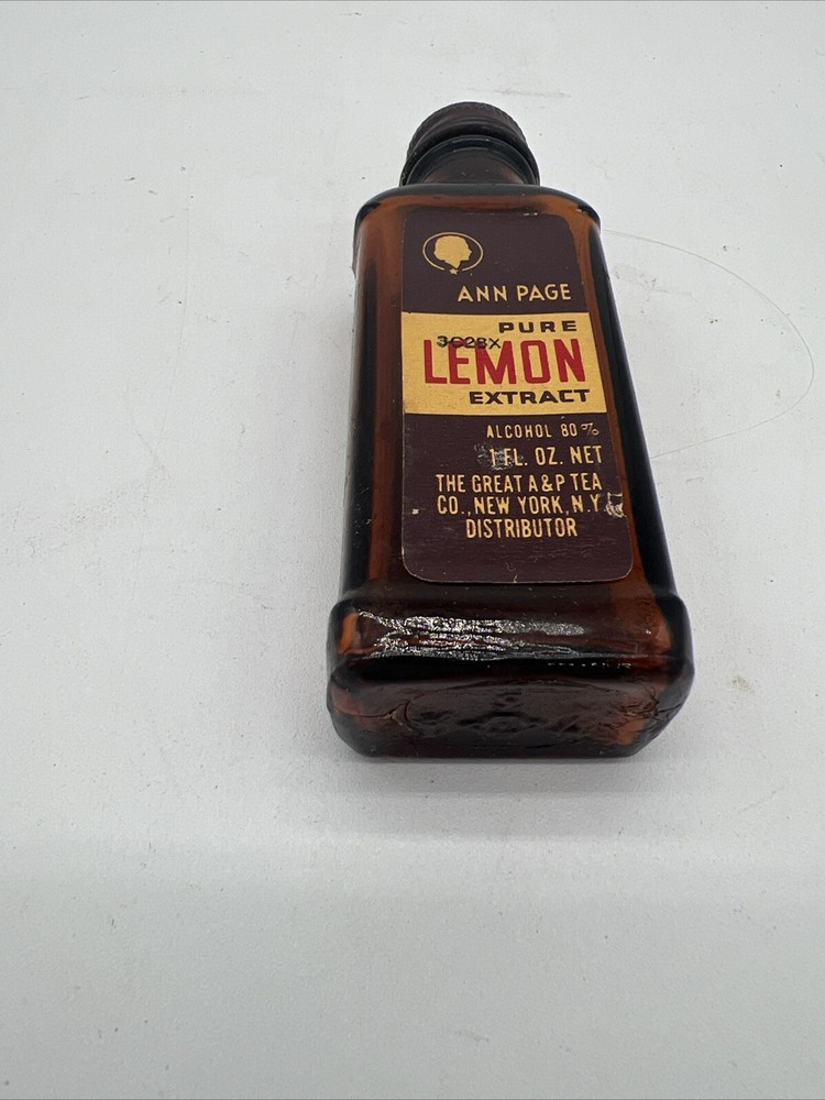 Vintage ANN PAGE Lemon Extract Bottle 2 fl. oz.