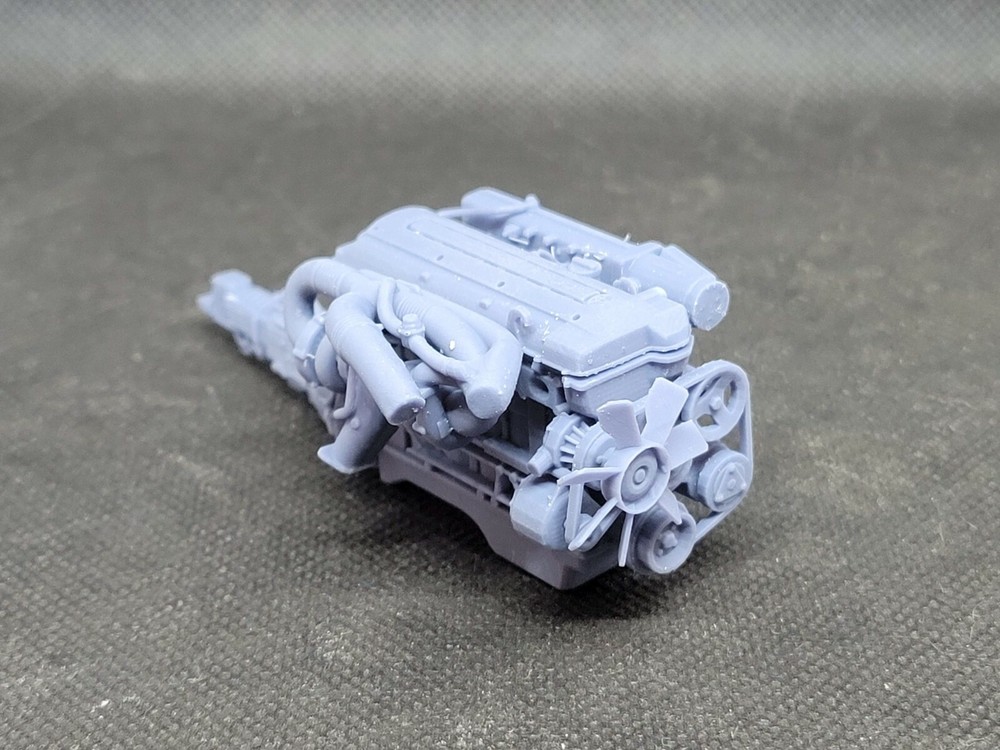 2JZ-GTE model engine resin 3D printed 1:24-1:8 scale