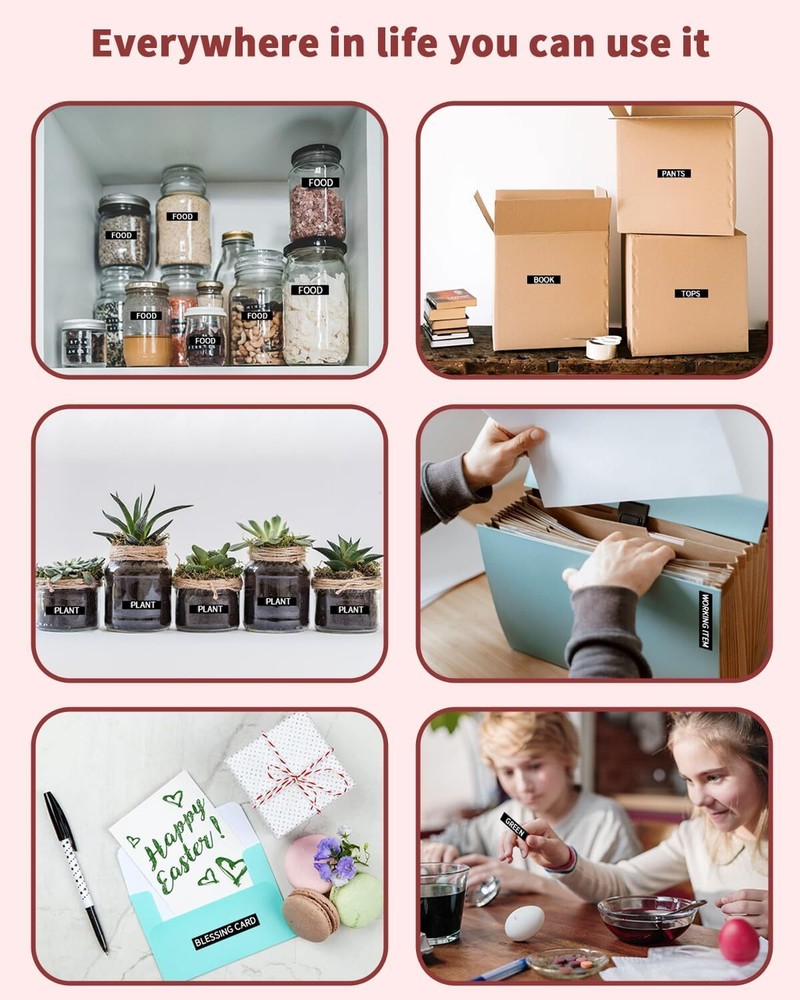 Phomemo E975 3D Embossing Label Maker with 6 Tapes 3/8" for Dymo Omega Xpress