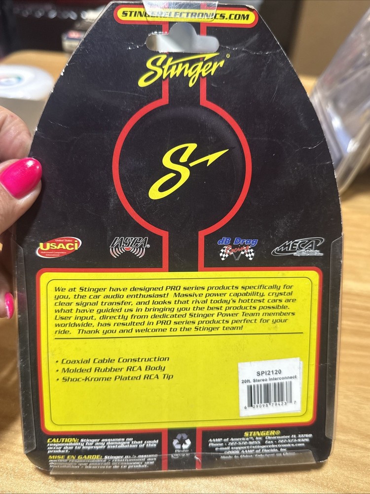 Stinger SPI2120, 2 Channel, 20ft.