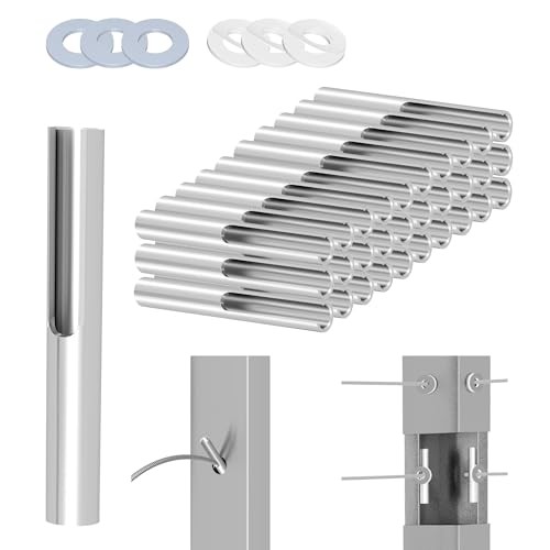 30 Pcs 1/8" Invisible Cable Terminal Cable Railing Toggle Anchor 30 Pcs- Silver