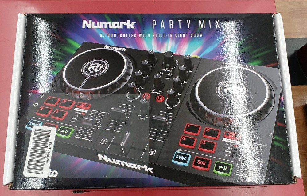 Numark Party Mix DJ Controller Portable USB MIDI Mixer New