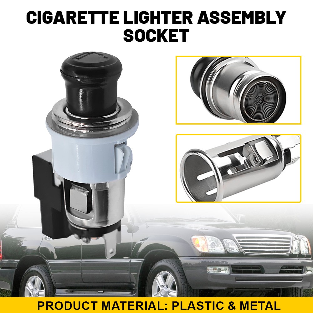 Cigarette Lighter Assembly Socket Element+Bezel For Toyota Corolla 85500-12240