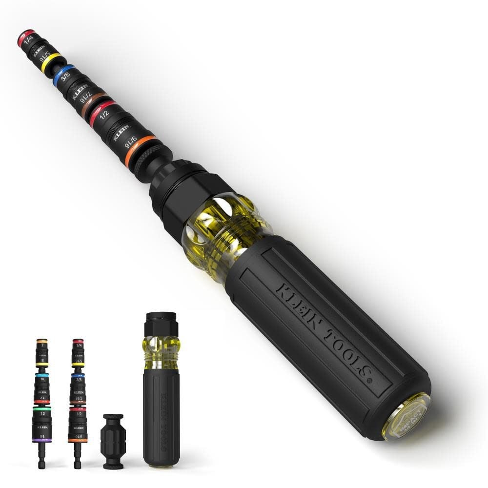 Klein Tools 14-In-1 Impact Rated Flip Socket