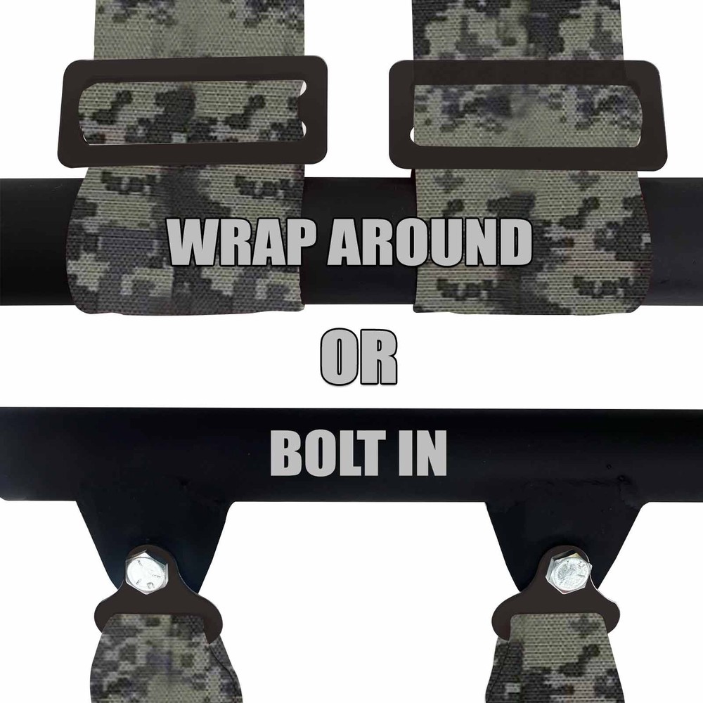 2" 4 Point Off Road Harness Auto Style Buckle Push Button Release - DIGITAL CAMO