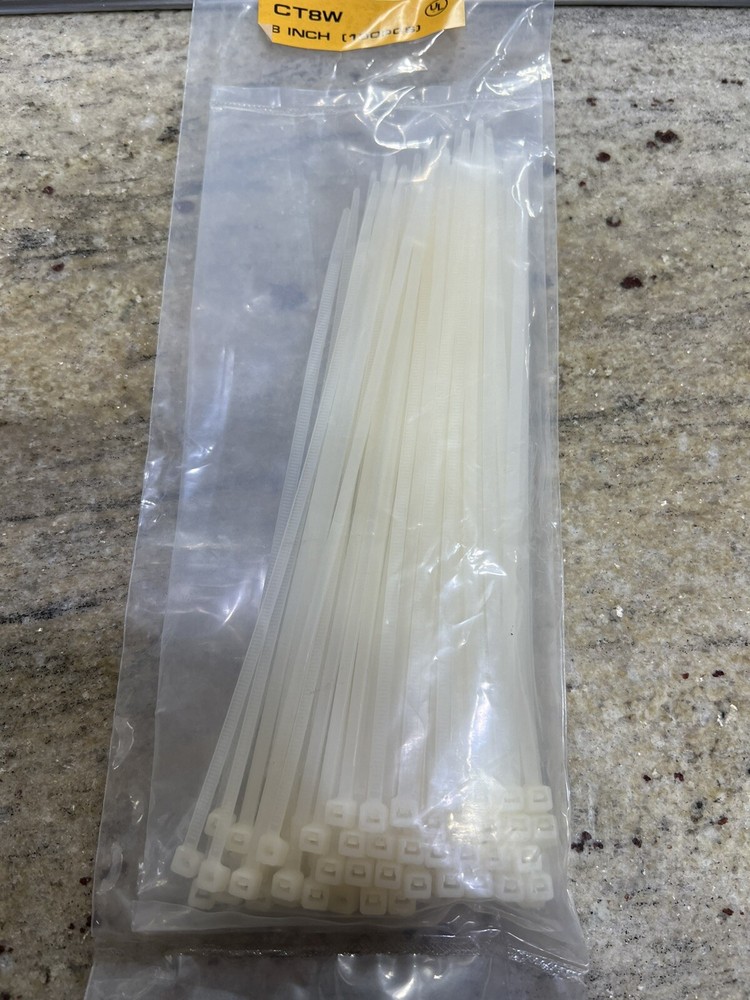 Cable Tie Pack 8” White