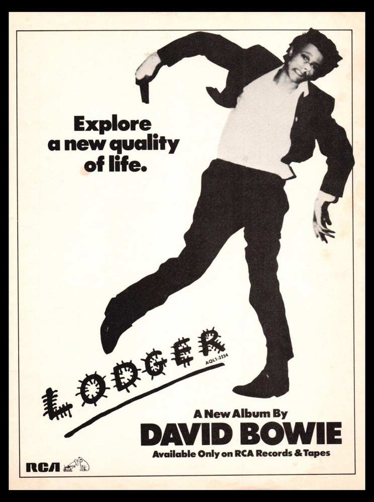 1979 David Bowie- Lodger-print ad / mini-poster-Vintage Rock music ORIG.