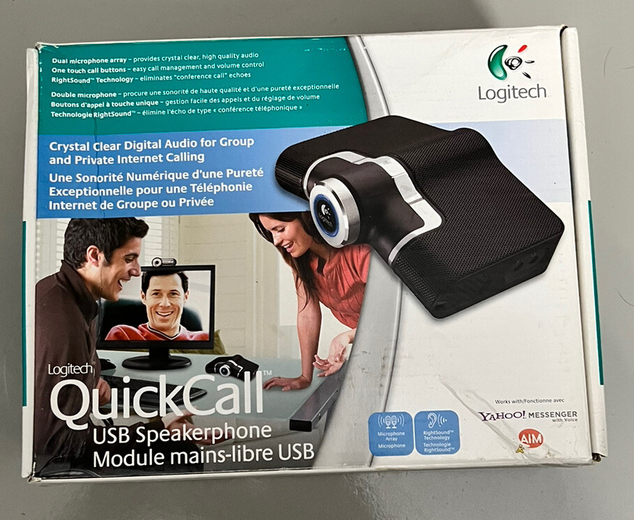 Logitech QuickCall USB Speakerphone Untested