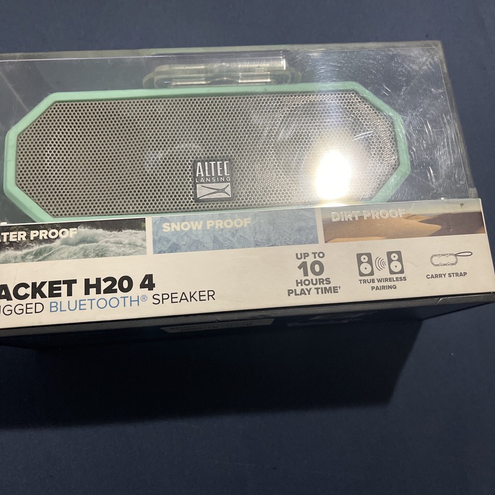 Altec Lansing Jacket H2O 4 Rugged Portable Waterproof Bluetooth Speaker - Mint