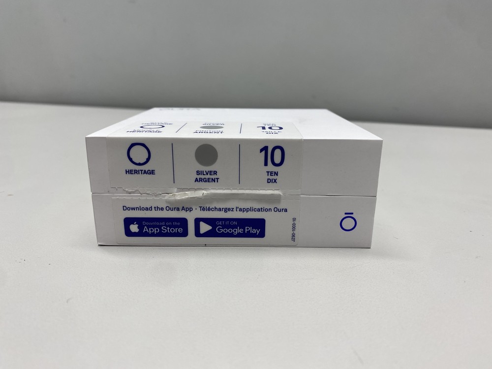 Oura - Heritage Gen3 Smart Ring, Size 10, Silver