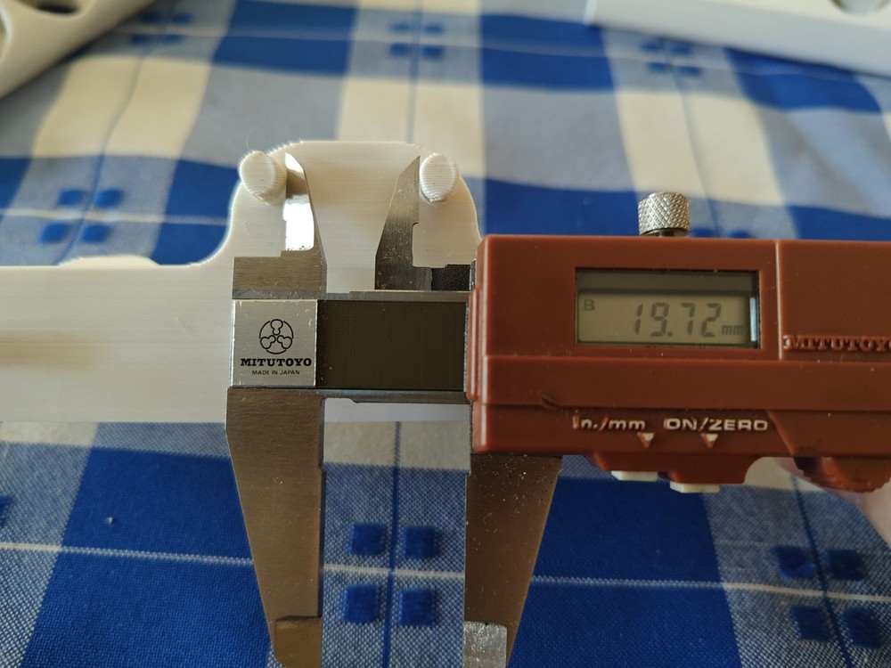 3D Printed Scale Model 17ml Paint Bottel Holders for Peg Board White