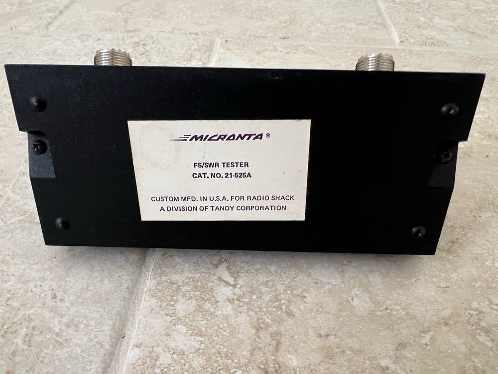 Field Strength and SWR Tester | Micronta | Untested As Is