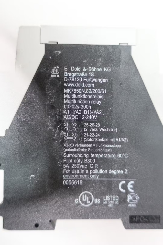 Dold MK7850N Multitimer Time Delay Relay 12-240v-ac