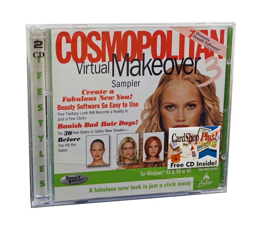 Cosmopolitan Virtual Makeover 3 - CD-Rom Sampler - Try 30 different hair styles