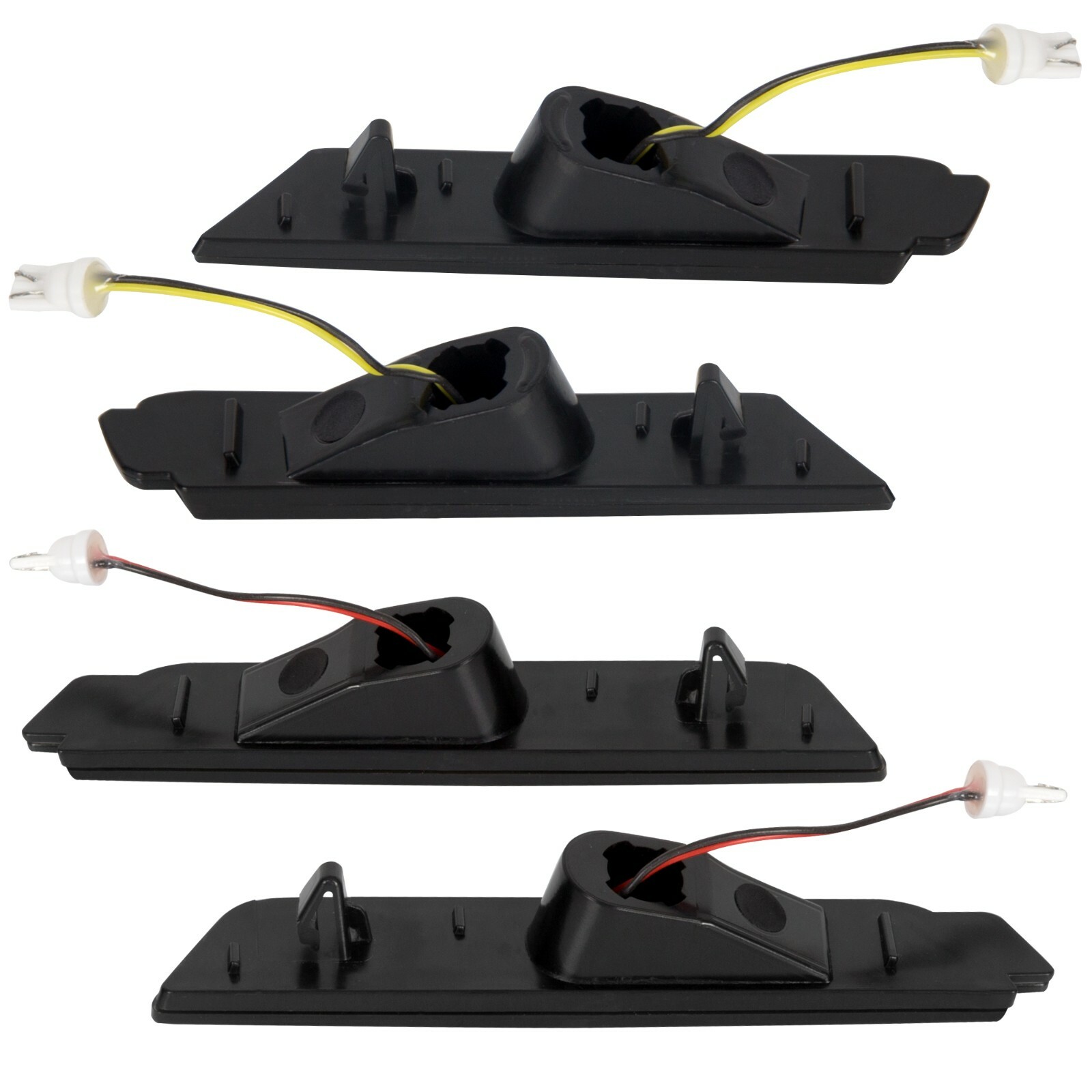 4PCS LED Bumper Side Smoked Marker Light Lamps Set For 2010-2015 Chevy Camaro