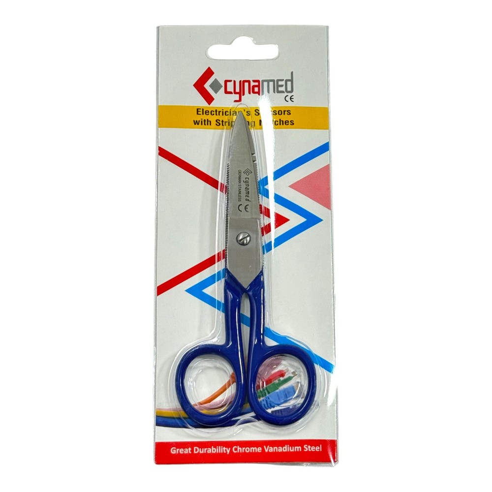 2 Pack | 5.25" Electrical Wire Cutting Scissors, Multi-Purpose Lightweight Tools