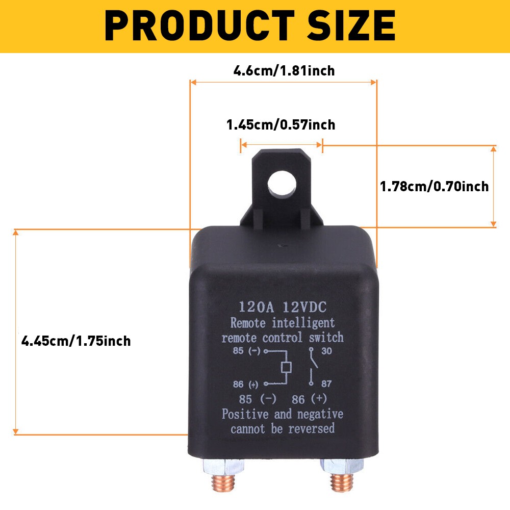 Car Battery Disconnect Cut Off Isolator Master Switch W/ Wireless Remote Control