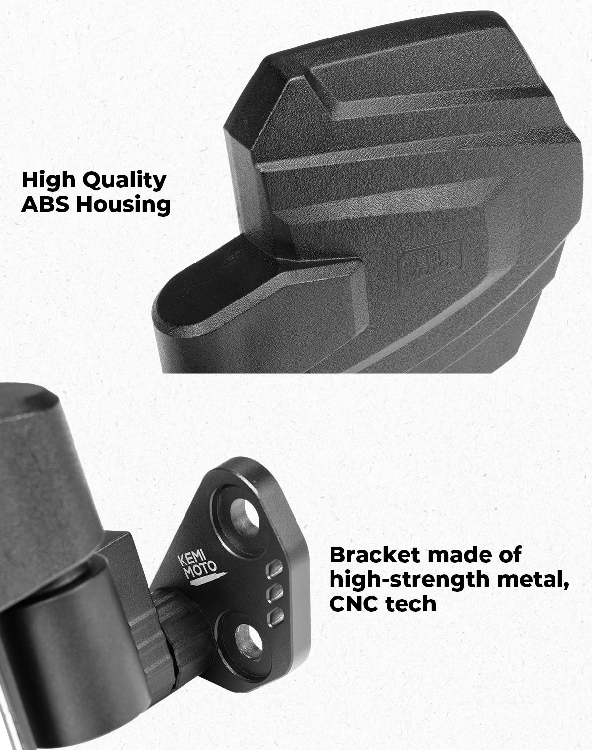 For Polaris Ranger XP 1000 Crew UTV Side Mirrors Mounted On A-pillar 2018-2025