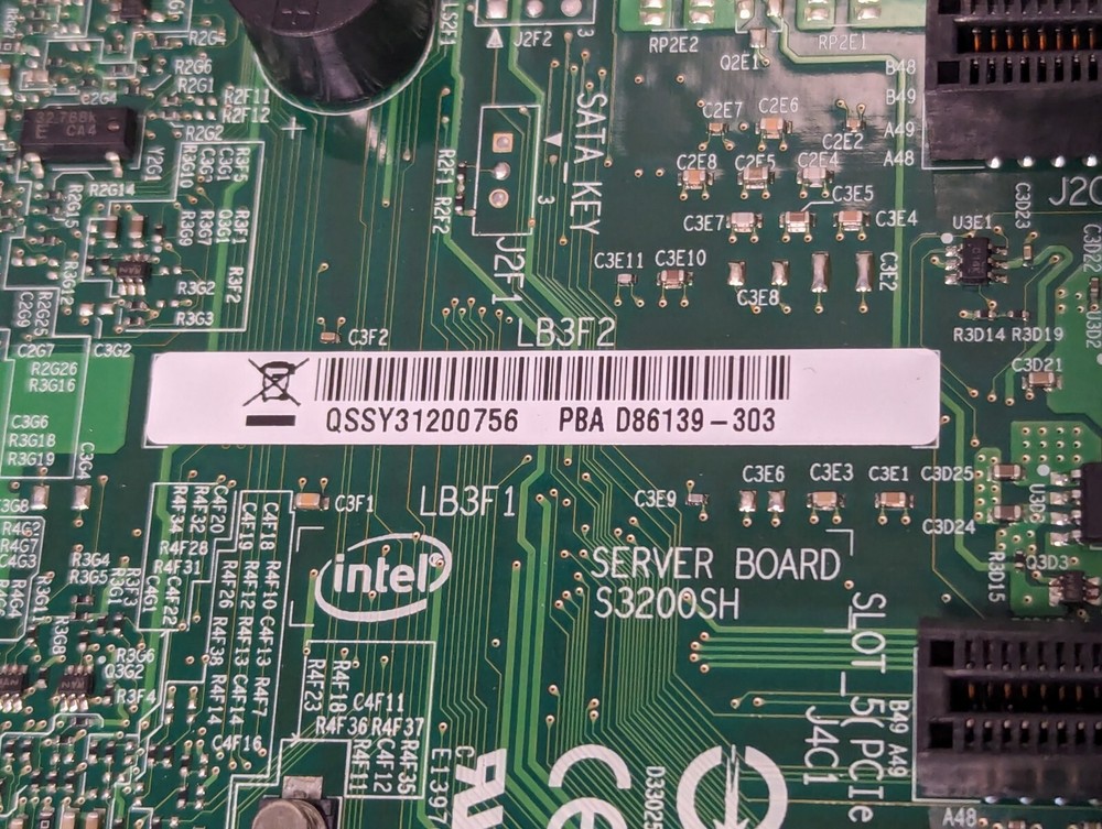 Intel S3210SHLC Server Motherboard with LGA775 CPU Socket, ATX Form Factor