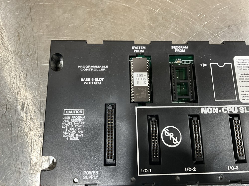 GE Fanuc Programmable Controller, Base 5 Slot, with CPU USED SURPLUS