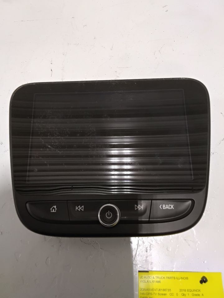 2018 Chevy Equinox 8" Display Screen and Control Panel