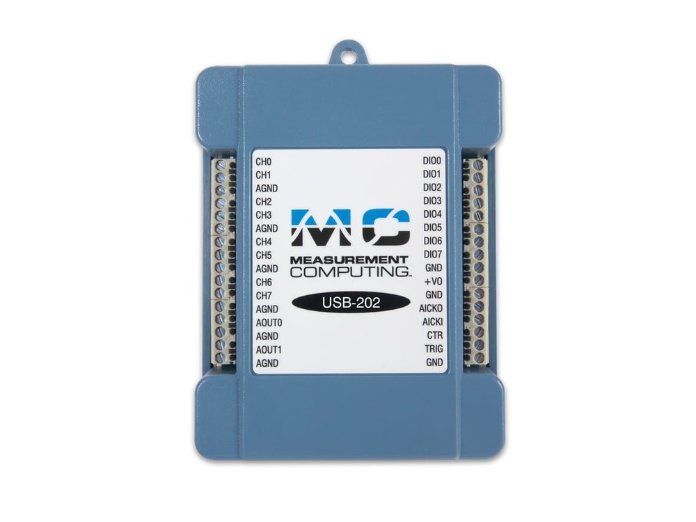 Digilent MCC USB-202 - Single Gain Multifunction USB DAQ Device: 12-bit, 100