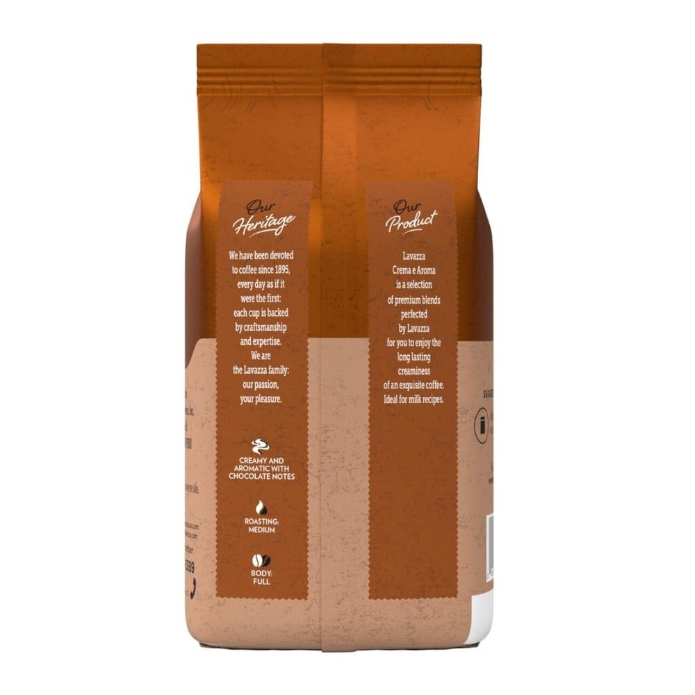Crema E Aroma Whole Bean Coffee Blend, 2.2-Pound Bag , Balanced medium roast ...