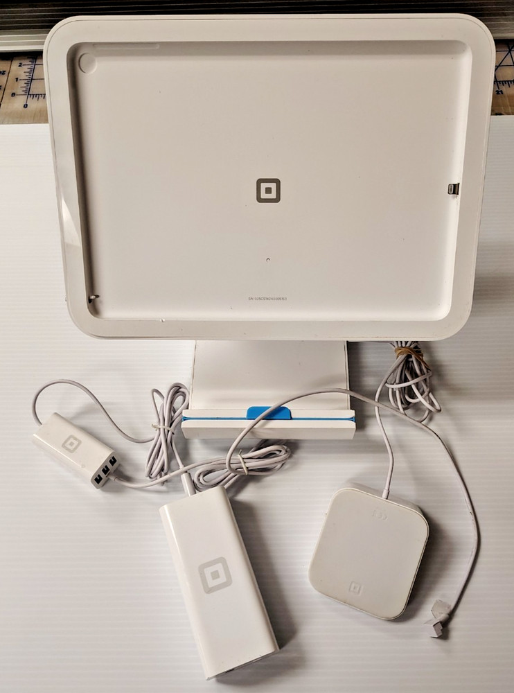 Square Stand S089 POS System w/ Contactless Chip Reader, Hub & Power – UNTESTED