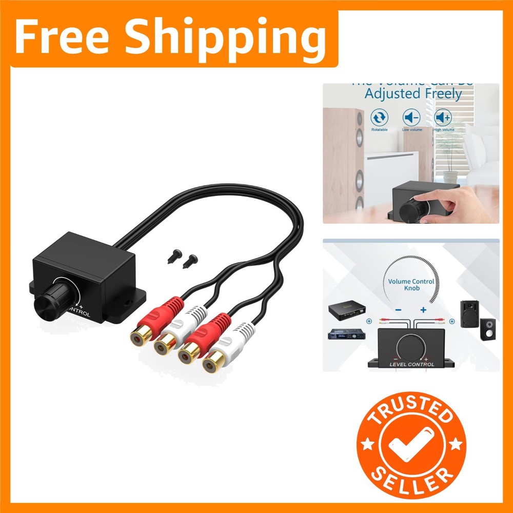 Enhance Your Audio with Universal RCA Remote Amp Level Controller - Easy Install