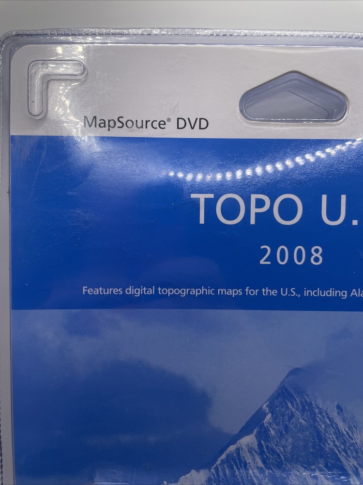 Garmin TOPO USA 2008 DVD MAPSOURCE SETUP DATA GPS MAPS NEW