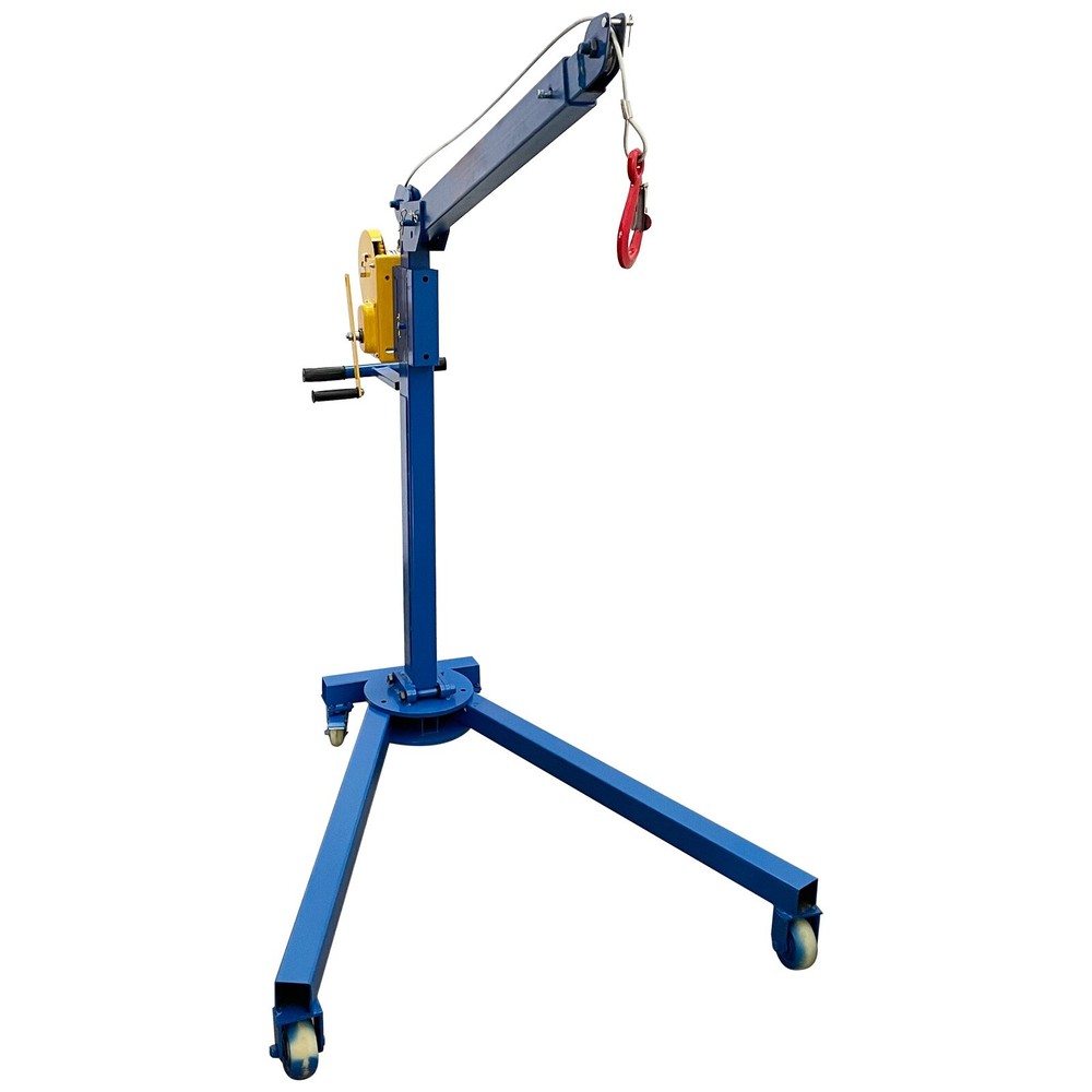 Small Portable Folding Elevator Hoist Lifting Machine Hand Crane Max. 1100LBS
