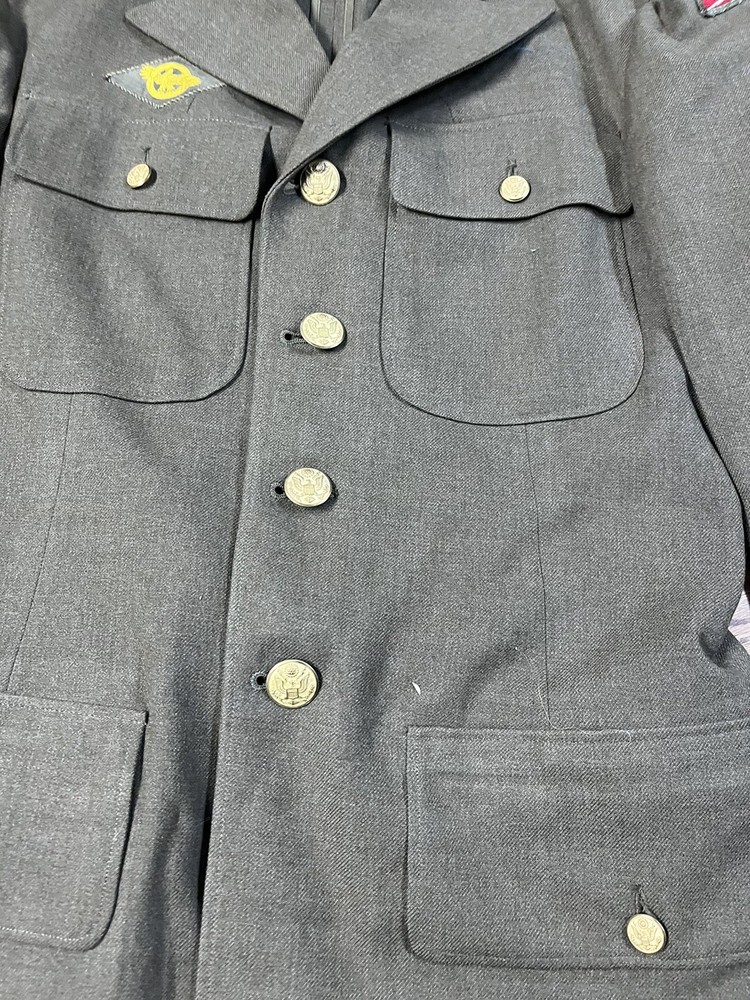 WWII ETO Adsec / 78th Division / 9th Army 4 Pocket Jacket Size 39