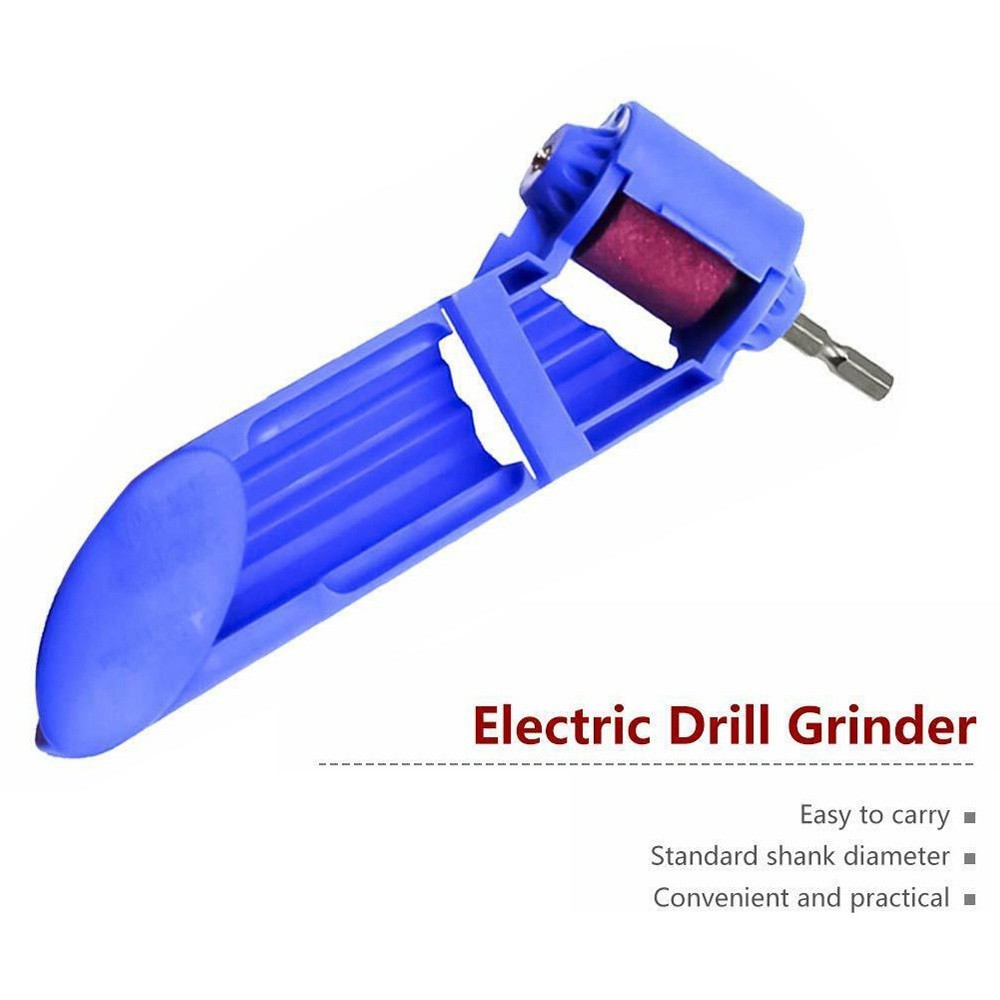 Drill Sharpener Set Wrench Compact Corundum Grinding wheel Lightweight