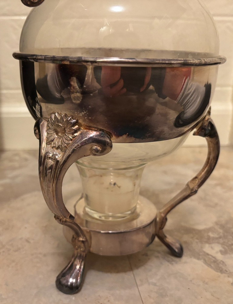 Carafe Leonard Silver Plated 10 Cup Warmer #1153 w/Box Coffee Pot Kitchenware